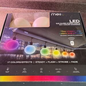 LED G40 Globe String Lights - Color Changing